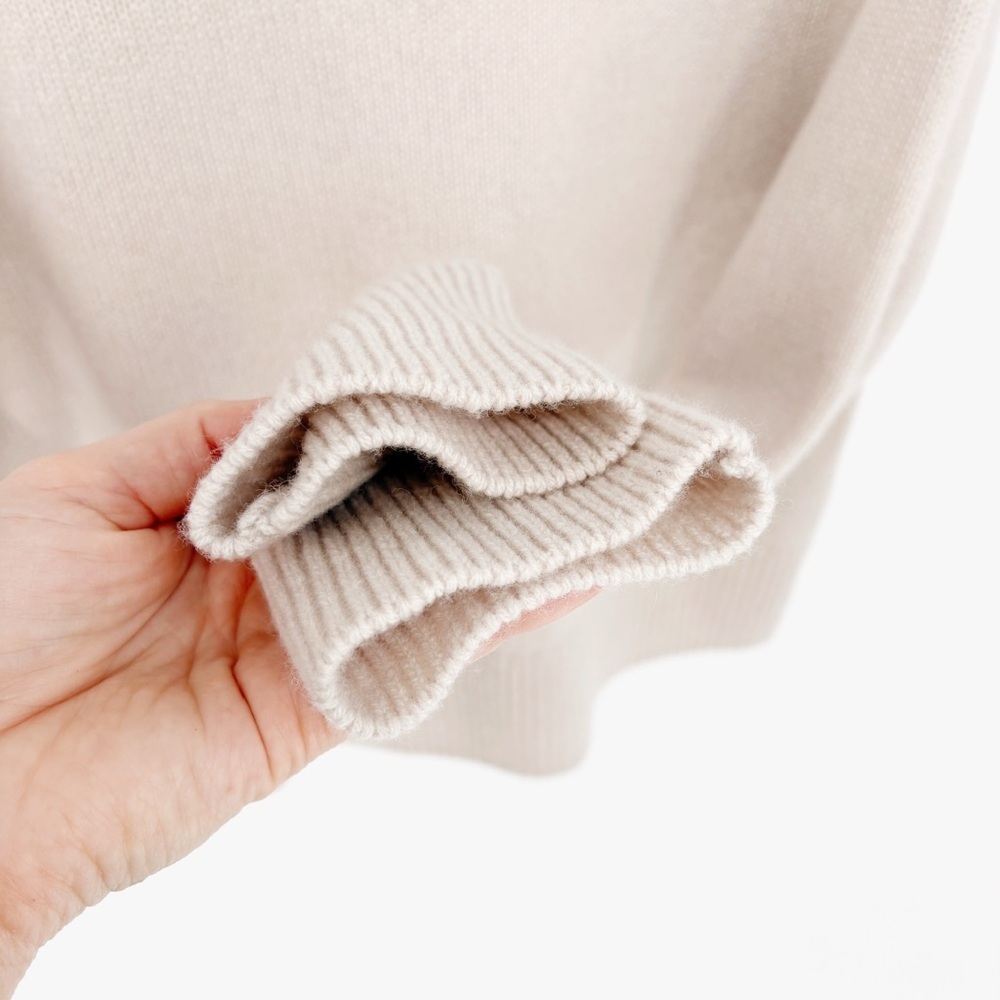 VINCE 100% Cashmere Crewneck Sweater in Birch Stone S - Picture 7 of 10